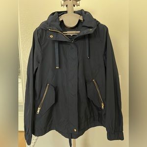 Zara Basic wind jacket,  dark blue,  size US XS.